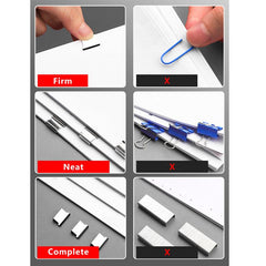 Push Clamp Binder Stationery Clips Stapler Paper Storage Artifact