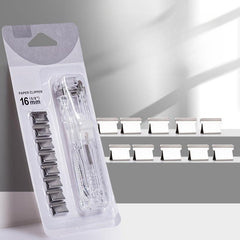 Push Clamp Binder Stationery Clips Stapler Paper Storage Artifact