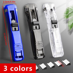 Push Clamp Binder Stationery Clips Stapler Paper Storage Artifact