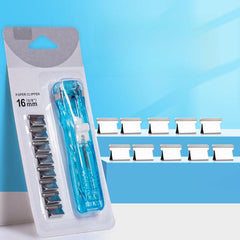 Push Clamp Binder Stationery Clips Stapler Paper Storage Artifact