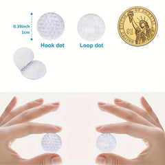 600pcs Adhesive Dots & Nylon Hook and Loop Tape with Waterproof Adhesive