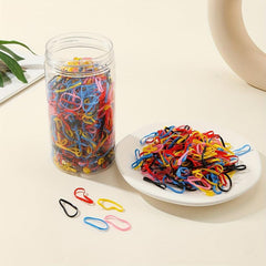 1000pcs Colorful Hair Band Mixed Disposable Hair Tie
