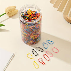 1000pcs Colorful Hair Band Mixed Disposable Hair Tie