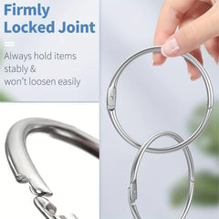 5 08 Cm Binder Rings 10 PCS Nickel Plated Steel Book Rings