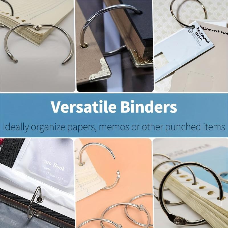 5 08 Cm Binder Rings 10 PCS Nickel Plated Steel Book Rings