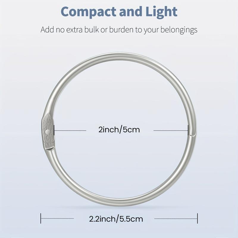 5 08 Cm Binder Rings 10 PCS Nickel Plated Steel Book Rings