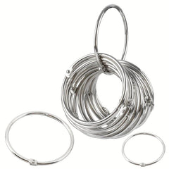 5 08 Cm Binder Rings 10 PCS Nickel Plated Steel Book Rings