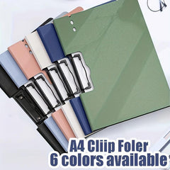 6 Pcs File Folders Clipboards A4 Letter Size Punchless Clamp Binder
