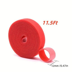 6pcs Hook And Loop Strap Reusable Double Sided Wrap Fastener