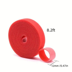 6pcs Hook And Loop Strap Reusable Double Sided Wrap Fastener