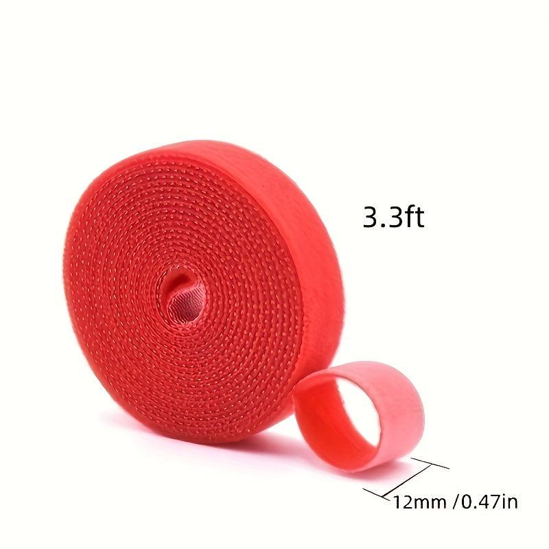 6pcs Hook And Loop Strap Reusable Double Sided Wrap Fastener