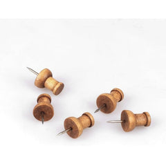 Walnut Wooden Push Pins Thumb Tacks for Bulletin Boards