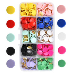 300pcs Colorful Push Pins - Decorative Thumb Tacks Round Drawing Pins