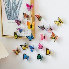 18pcs 3D Butterfly Pushpins Creative Decorative Cork Board Nails