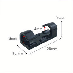 100 Adhesive Cable Clips Desk Cord Organizer Wire Holders For Cable Management