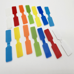 6pcs Set Cable Data Cable Marker Strap Adhesive Buckle Storage Label