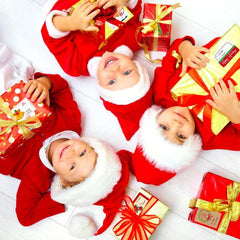 250pcs Santa Claus Christmas Name Tag Labels - Self Adhesive Stickers