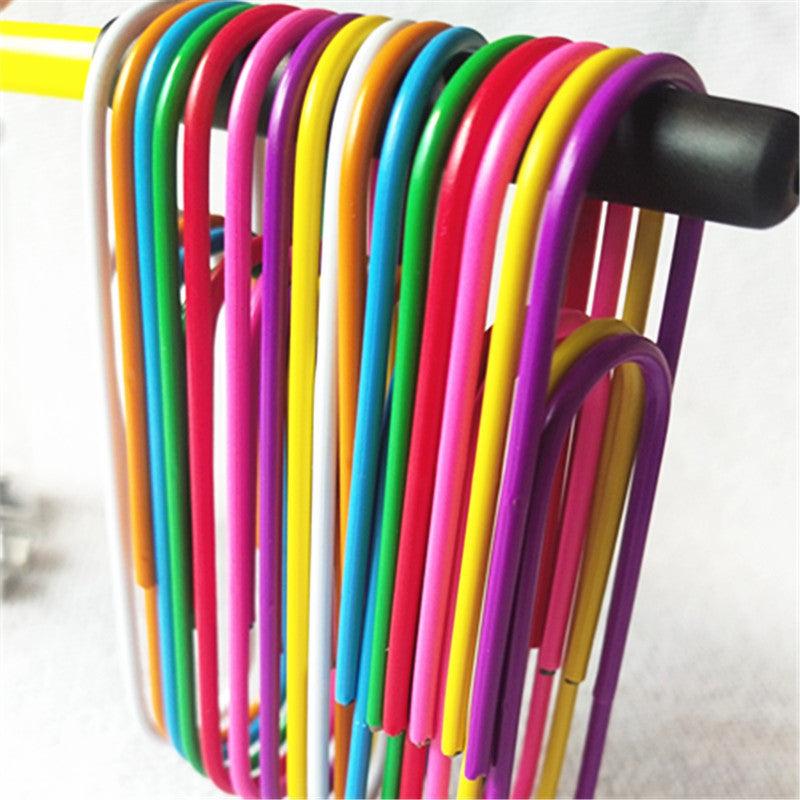 20pcs 4-Inch Paper Clips Mega Large Multicolored Jumbo Coated Paperclips