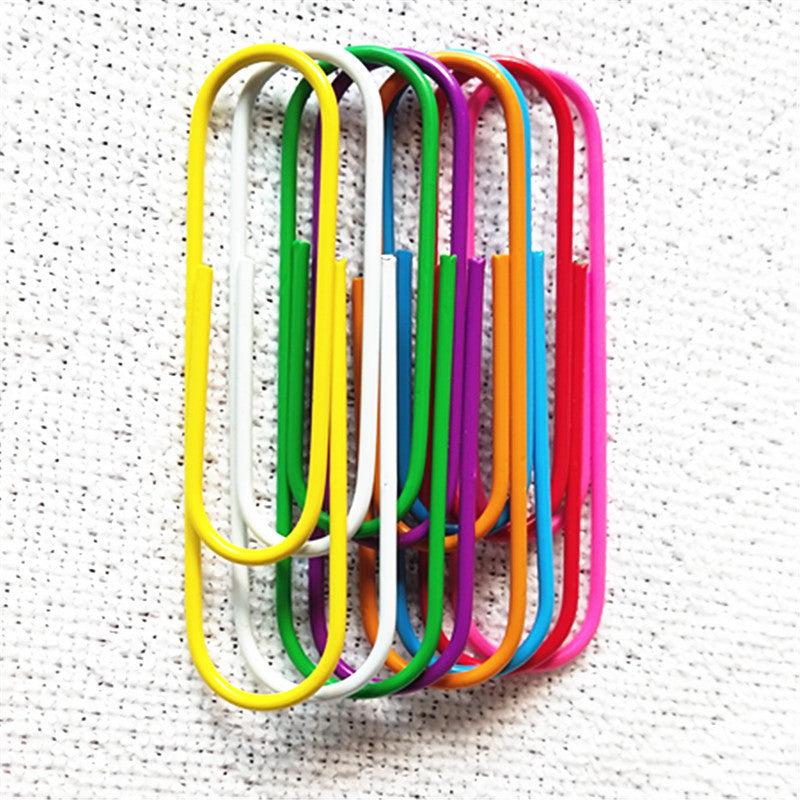 20pcs 4-Inch Paper Clips Mega Large Multicolored Jumbo Coated Paperclips