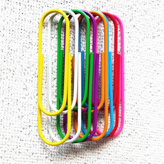 20pcs 4-Inch Paper Clips Mega Large Multicolored Jumbo Coated Paperclips