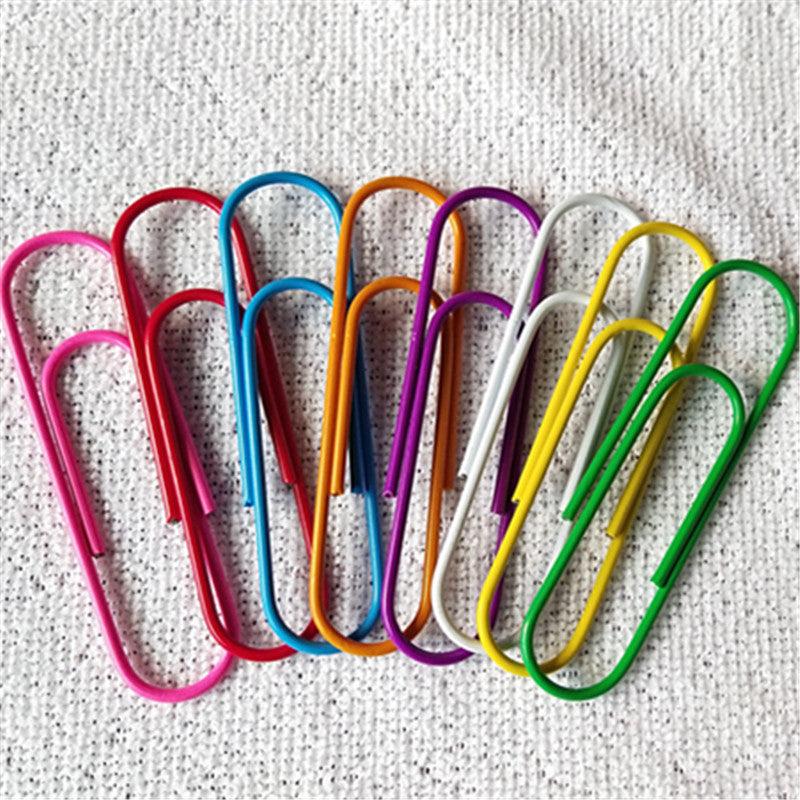 20pcs 4-Inch Paper Clips Mega Large Multicolored Jumbo Coated Paperclips