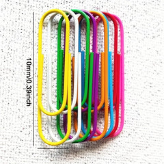 20pcs 4-Inch Paper Clips Mega Large Multicolored Jumbo Coated Paperclips