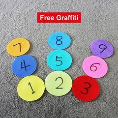 45pcs Carpet Markers Teacher Classroom Seat Carpet Markers Student Spot Markers