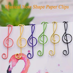 Music Note Paperclip Set Treble Clef Shaped Clips