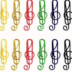 Music Note Paperclip Set Treble Clef Shaped Clips
