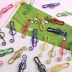 Music Note Paperclip Set Treble Clef Shaped Clips