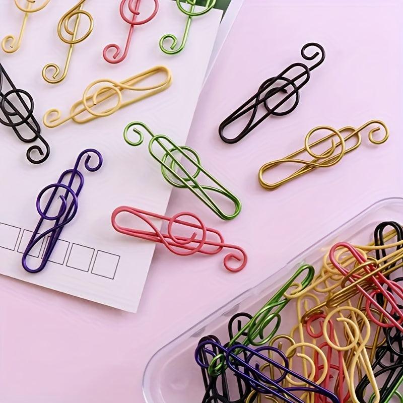 Music Note Paperclip Set Treble Clef Shaped Clips