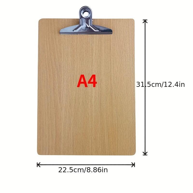 Wooden Board Clip for A4 Paper, Office Supplies, Stationery Writing Pad Folder