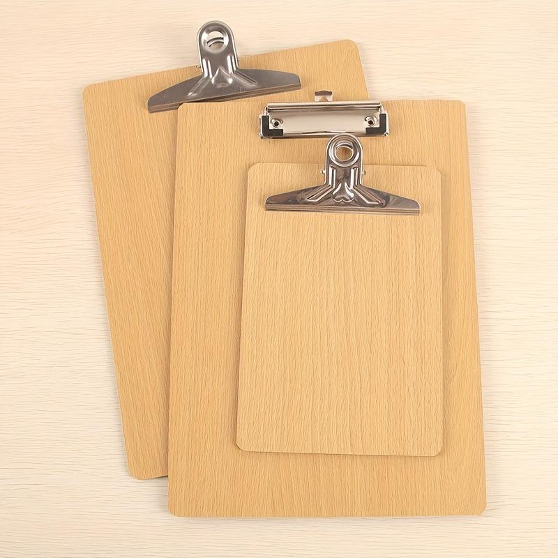 Wooden Board Clip for A4 Paper, Office Supplies, Stationery Writing Pad Folder