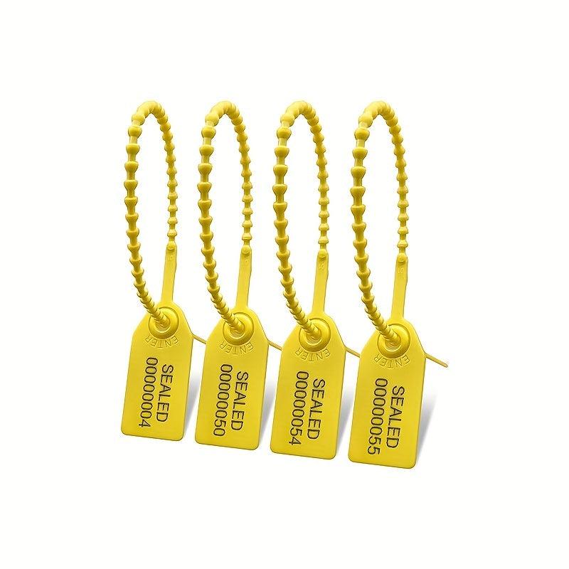 Tamper Resistant Safety Zipper Ties Sealing Labels