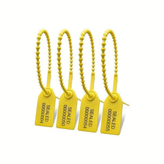Tamper Resistant Safety Zipper Ties Sealing Labels