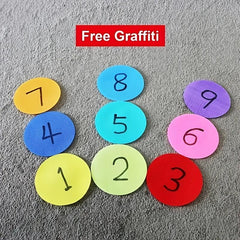 32pcs 4in Classroom Seating Carpet Marker for Students