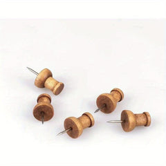 20pcs Wooden Push Pins for Bulletin Boards Decorative Cork Foam Boards