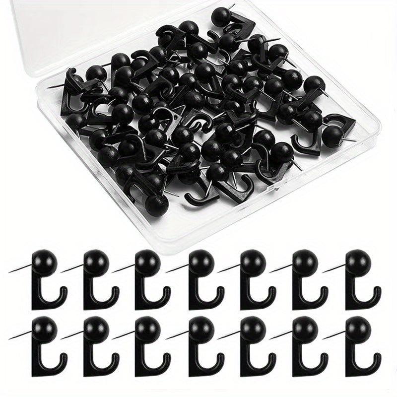 50pcs Plastic Head Pushpin Hooks for Photo Wall Bulletin Board