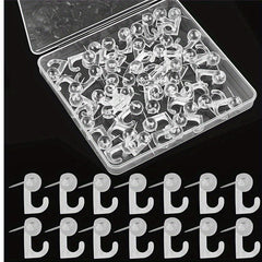 50pcs Plastic Head Pushpin Hooks for Photo Wall Bulletin Board