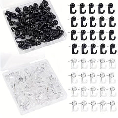 50pcs Plastic Head Pushpin Hooks for Photo Wall Bulletin Board
