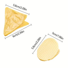 4pcs Potato Chip Shape Plastic Clips Student Office Supplies