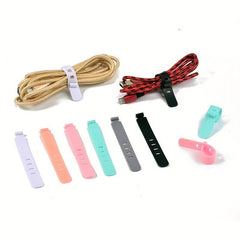 Earphone Data Cable Storage with Silicone Strap
