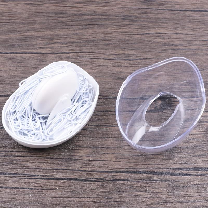 Magnetic Paper Clip Holder Roller Dispenser with 5 Clips