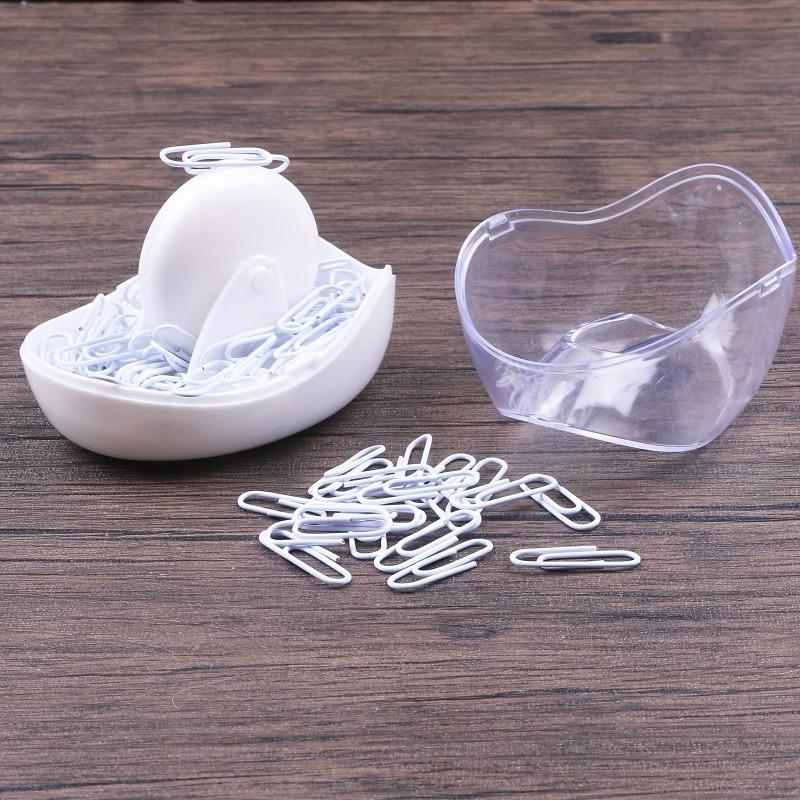 Magnetic Paper Clip Holder Roller Dispenser with 5 Clips