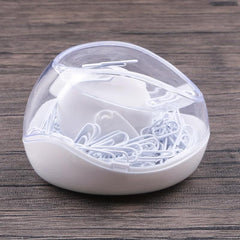 Magnetic Paper Clip Holder Roller Dispenser with 5 Clips