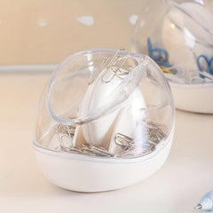 Magnetic Paper Clip Holder Roller Dispenser with 5 Clips