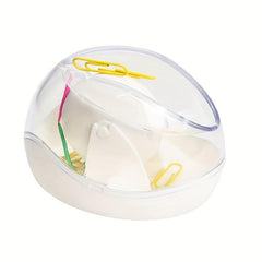 Magnetic Paper Clip Holder Roller Dispenser with 5 Clips