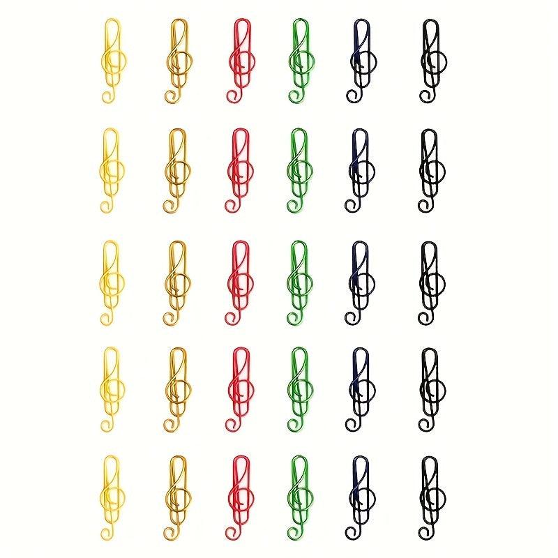 30 Music Paper Clips for Office and School Work
