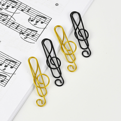40pcs Music Paper Clips Metal Musical Notes Bookmark Clips