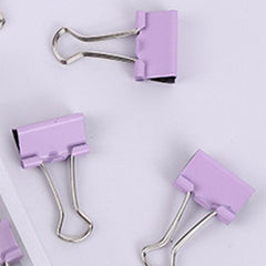 25pcs Colorful Binder Clips for Document Organization